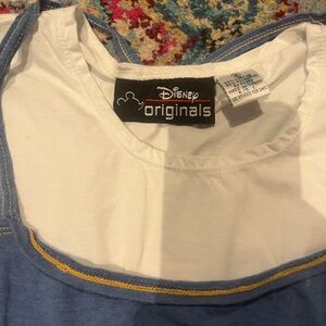 Disney Mickey Denim Blue and White Top